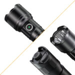 OPEN BOX - Brinyte PT16A 3000 Lumens Rechargeable Tactical Flashlight - SFT70 LED, 458m Beam, USB-C Charging