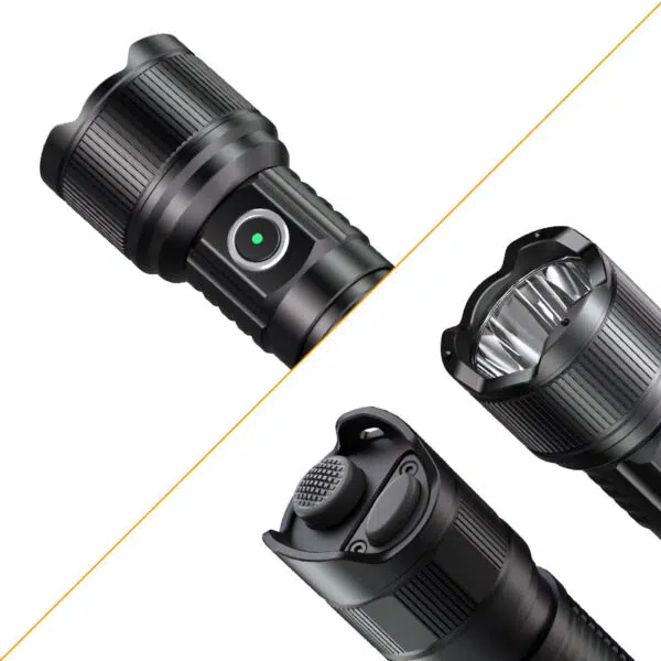 OPEN BOX - Brinyte PT16A 3000 Lumens Rechargeable Tactical Flashlight - SFT70 LED, 458m Beam, USB-C Charging - Image 15
