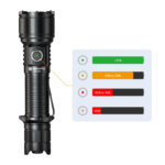 OPEN BOX - Brinyte PT16A 3000 Lumens Rechargeable Tactical Flashlight - SFT70 LED, 458m Beam, USB-C Charging