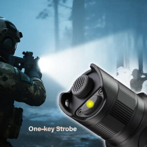 OPEN BOX - Brinyte PT16 2000 Lumens Rechargeable Tactical Flashlight - SFT70 LED, 608m Beam, USB-C Charging