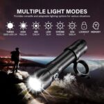 OPEN BOX - Brinyte PT16A 3000 Lumens Rechargeable Tactical Flashlight - SFT70 LED, 458m Beam, USB-C Charging