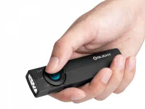 OPEN BOX Olight ArkPro Lite 1200 Lumens Rechargeable EDC Flashlight with Red, UV & SOS – Magnetic Charging (Copy)