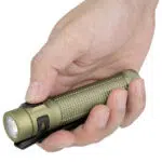Olight Baton Ultra 1800 Lumens Rechargeable EDC Flashlight - Olive Green - Includes 3500mAh Battery