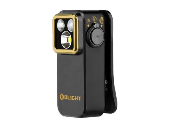 Olight Oclip Pro S 600 Lumens Compact Clip-On EDC Flashlight with White, RGB & 365nm UV Light - Image 2