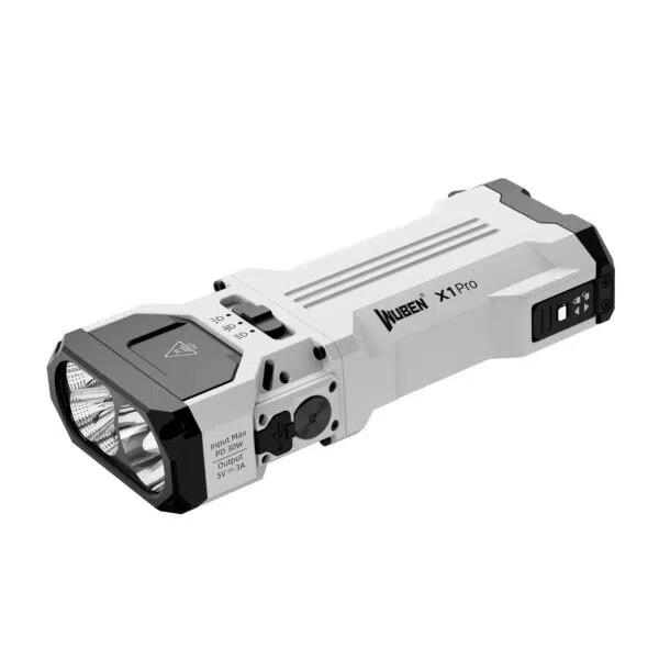 Wuben X1 PRO 12300 Lumens EDC Flashlight with Dual Spotlight & Floodlight Modes – 2x 21700 Batteries - Image 2
