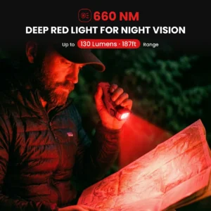 Sofirn ST2 3000 Lumens, 270m, 3-in-1 Rotatable Work Light – White + 660nm Red + 365nm UV with Magnetic Base & Clip
