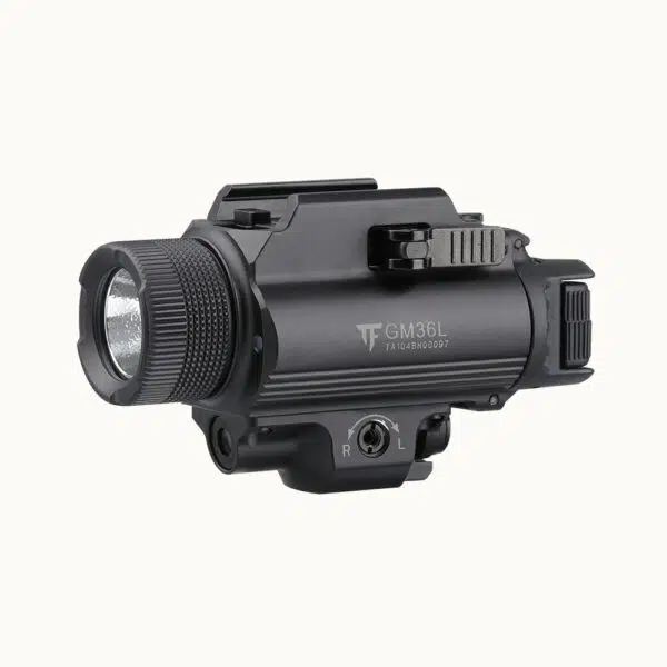 Trustfire GM36L 2350 Lumens Rail-Mount Tactical Flashlight with Green Laser – Unique Lever Switch System - Image 2