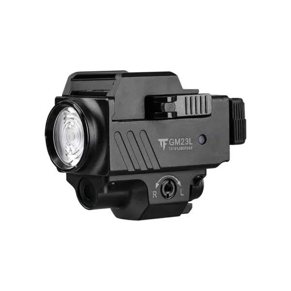 Trustfire GM23L 850 Lumens Rail-Mount Tactical Flashlight with Green Laser – Unique Lever Switch System - Image 3