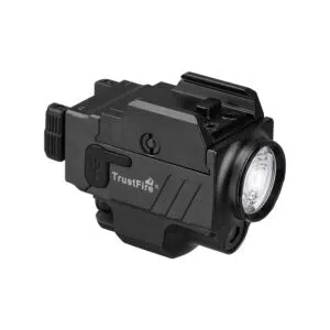 Trustfire GM23L 850 Lumens Rail-Mount Tactical Flashlight with Green Laser – Unique Lever Switch System