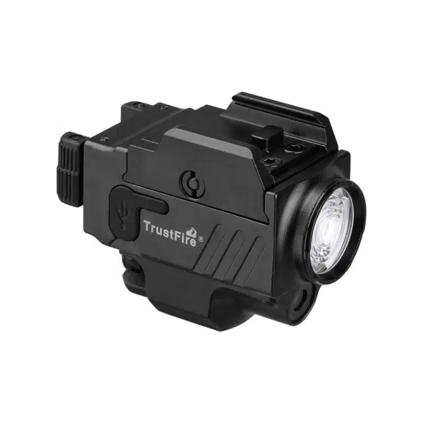 Trustfire GM23L 850 Lumens Rail-Mount Tactical Flashlight with Green Laser – Unique Lever Switch System - Image 4