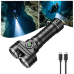 Wurkkos DL05 Dual-Head Dive Light – 6000 Lumens Spot + Flood, 429m Throw, IPX8 100m Waterproof, Detachable 7500mAh Battery
