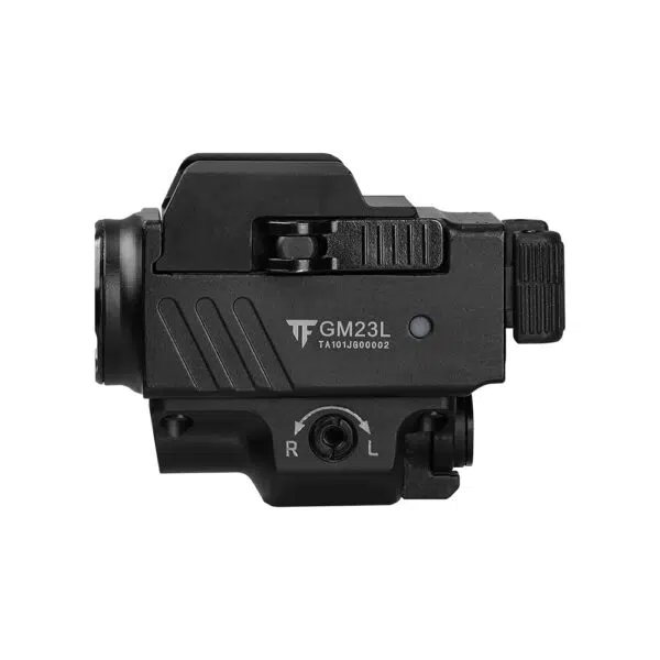 Trustfire GM23L 850 Lumens Rail-Mount Tactical Flashlight with Green Laser – Unique Lever Switch System - Image 5