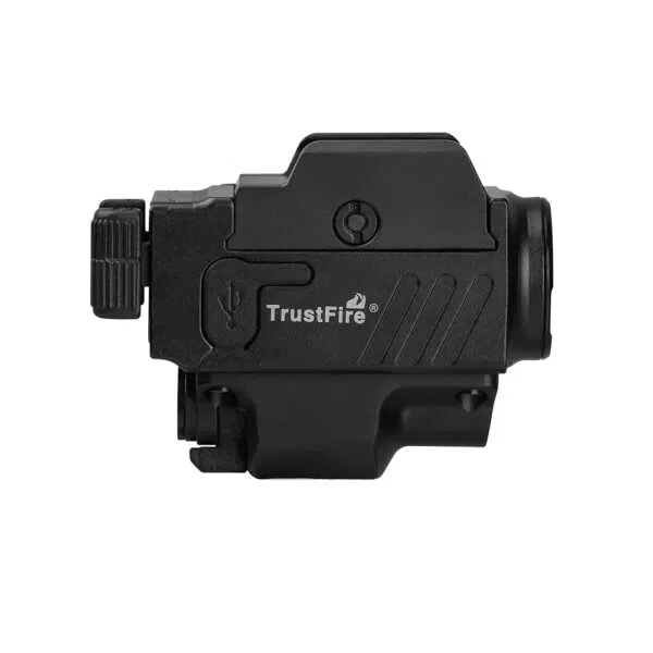 Trustfire GM23L 850 Lumens Rail-Mount Tactical Flashlight with Green Laser – Unique Lever Switch System - Image 6
