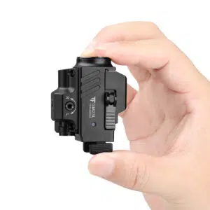 Trustfire GM23L 850 Lumens Rail-Mount Tactical Flashlight with Green Laser – Unique Lever Switch System