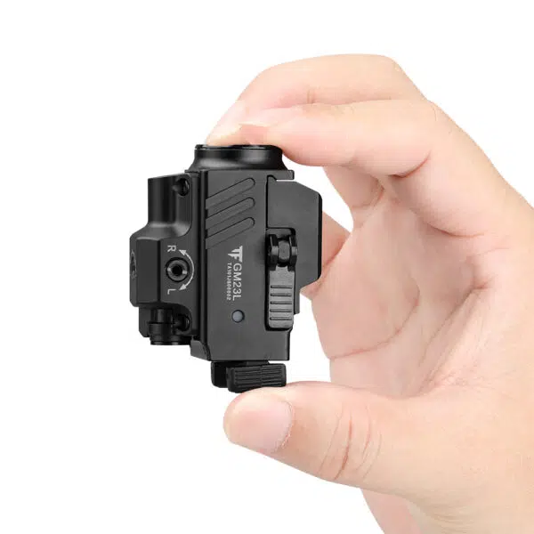 Trustfire GM23L 850 Lumens Rail-Mount Tactical Flashlight with Green Laser – Unique Lever Switch System - Image 9