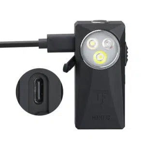 Trustfire Mini C 800lm, 80m Multifunctional Clip-On EDC Flashlight – White Spot, High-CRI Flood, RGB & Magnetic Clip