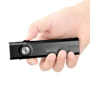 Trustfire Mini X3 Pro EDC Multi-Function Flashlight – White Spotlight, Laser, UV, Warm Flood & Coloured Lights