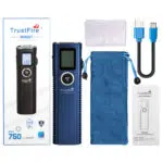 Trustfire MiniX7 Multi-Function Rangefinder Flashlight – 750 Lumens with Laser Distance Measurement & Power Bank