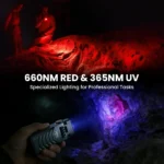 Sofirn ST2 3000 Lumens, 270m, 3-in-1 Rotatable Work Light – White + 660nm Red + 365nm UV with Magnetic Base & Clip