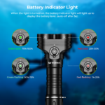 Wurkkos DL05 Dual-Head Dive Light – 6000 Lumens Spot + Flood, 429m Throw, IPX8 100m Waterproof, Detachable 7500mAh Battery