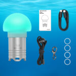 Wurkkos DL04 RGB Signal Light – Jellyfish 360° Design, 9 RGB Modes + Warm White, IPX8 100m Waterproof