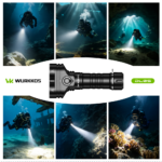 Wurkkos DL05 Dual-Head Dive Light – 6000 Lumens Spot + Flood, 429m Throw, IPX8 100m Waterproof, Detachable 7500mAh Battery