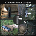 Wurkkos HD05 Foldable 4-in-1 EDC/Work Light – 3100 Lumens Spotlight + Rotating Floodlight Wing + UV + Red Light