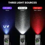 Sofirn ST2 3000 Lumens, 270m, 3-in-1 Rotatable Work Light – White + 660nm Red + 365nm UV with Magnetic Base & Clip