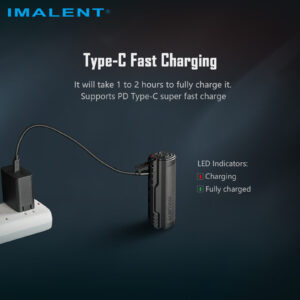 Imalent BTL50 digital zoom flashlight, product photo 16