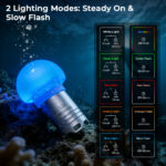 Wurkkos DL04 RGB Signal Light – Jellyfish 360° Design, 9 RGB Modes + Warm White, IPX8 100m Waterproof