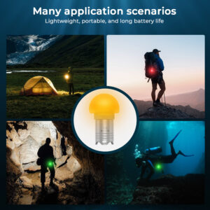 Wurkkos DL04 RGB Signal Light – Jellyfish 360° Design, 9 RGB Modes + Warm White, IPX8 100m Waterproof