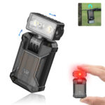 Wurkkos HD04 Rotating Head EDC Flashlight – 750 Lumens, 120meter Spotlight + Floodlight + RGB with Magnetic Tail