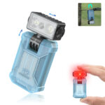 Wurkkos HD04 Rotating Head EDC Flashlight – 750 Lumens, 120meter Spotlight + Floodlight + RGB with Magnetic Tail