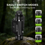 Wurkkos HD17 Powerful Headlamp – 2500 Lumens Spot + Flood + Red, 220m Throw, Magnetic Rotary Switch, 18650 USB-C