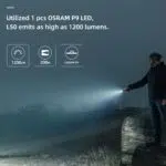 Wuben L50 1200 Lumens Rechargeable EDC Flashlight – Compact 18650 Tactical Light with USB Charging