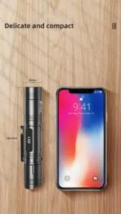 Wuben L50 1200 Lumens Rechargeable EDC Flashlight – Compact 18650 Tactical Light with USB Charging