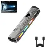 Wurkkos TD11 Smart OLED Tactical Flashlight – 3000 Lumens, 320m Throw, Dual Tail Switches + Real-Time Display