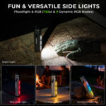 Wurkkos TD11 Smart OLED Tactical Flashlight – 3000 Lumens, 320m Throw, Dual Tail Switches + Real-Time Display
