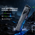 Wurkkos TD11 Smart OLED Tactical Flashlight – 3000 Lumens, 320m Throw, Dual Tail Switches + Real-Time Display