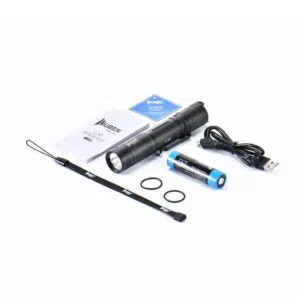 Wuben L50 1200 Lumens Rechargeable EDC Flashlight – Compact 18650 Tactical Light with USB Charging