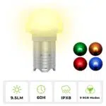 Wurkkos DL04 RGB Signal Light – Jellyfish 360° Design, 9 RGB Modes + Warm White, IPX8 100m Waterproof