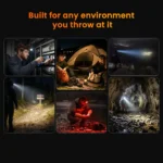 Wurkkos HD23 Triple Light Source Headlamp – 3320 Lumens Spot + Flood + Red, 192m Throw, Magnetic Rotary Switch