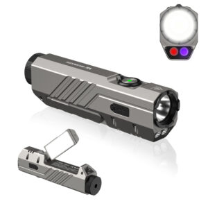 Wurkkos HD05 Foldable 4-in-1 EDC/Work Light – 3100 Lumens Spotlight + Rotating Floodlight Wing + UV + Red Light