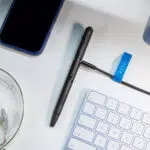 Olight O'Pen 3 Four-in-One EDC Pen with White & Red Clip Light, Pen Tip Ring Light & Green Laser – USB-C Rechargeable