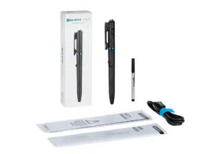 Olight O'Pen 3 Four-in-One EDC Pen with White & Red Clip Light, Pen Tip Ring Light & Green Laser – USB-C Rechargeable