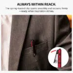 Olight O'Pen 3 Four-in-One EDC Pen with White & Red Clip Light, Pen Tip Ring Light & Green Laser – USB-C Rechargeable