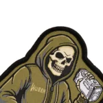 Wuben X4 Official Embroidered Morale Patch – Skeleton Hoodie Design