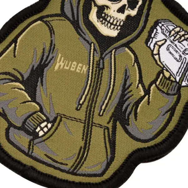 Wuben X4 Official Embroidered Morale Patch – Skeleton Hoodie Design - Image 7