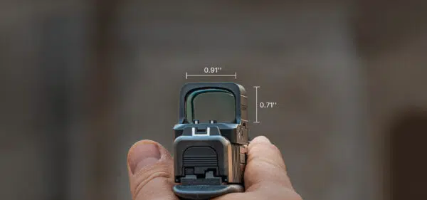 Osight XE AMRS Enclosed Red Dot Sight – 2/6+32 MOA Multi-Reticle, Side-Loading Battery, RMR Footprint, Collapsible Backup Sight - Image 18