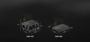Osight XE AMRS Enclosed Red Dot Sight – 2/6+32 MOA Multi-Reticle, Side-Loading Battery, RMR Footprint, Collapsible Backup Sight